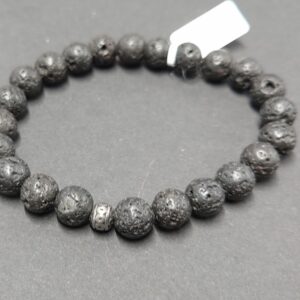 Männerarmband echte Steine 8 mm / Gr.19