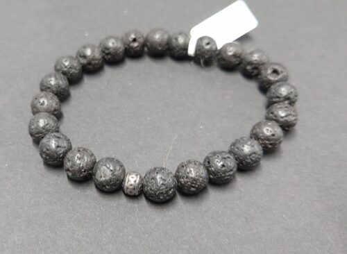 Männerarmband echte Steine 8 mm / Gr.19