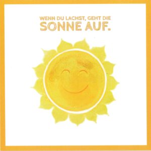 Postkarten "Wenn du lachst, geht die Sonne auf"