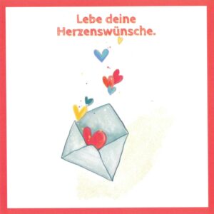 Postkarten "Lebe deine Herzenswünsche"