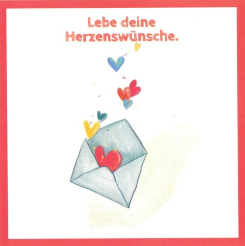 Postkarten "Lebe deine Herzenswünsche"