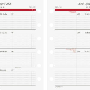 Wochenkalender Timing 3 1W/2S