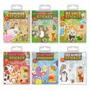 Tier-Stickerbuch 90-teilig
