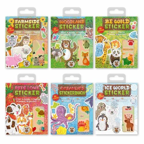 Tier-Stickerbuch 90-teilig