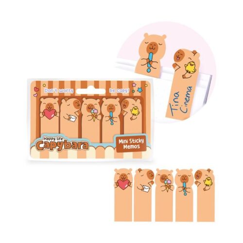 Happy life Capybara Mini Sticky Notes