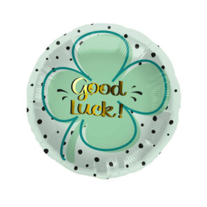 Folienballon Good Luck Kleeblatt mehrfarbig