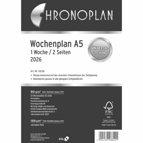 Chronoplan Wochenplaner A5