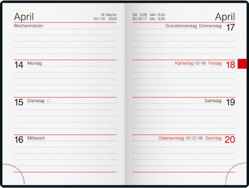 Taschenagenda 72x112 – Bild 2