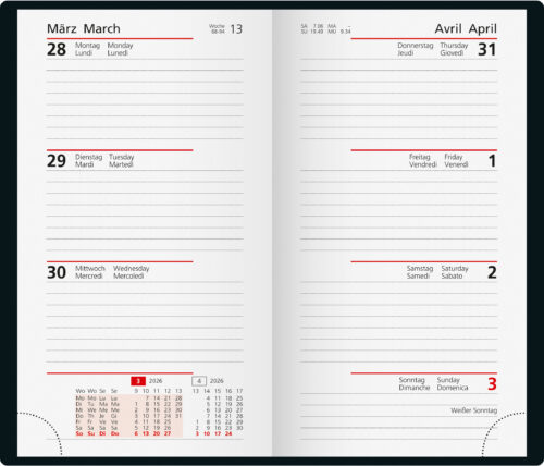 Taschenagenda 87x153 – Bild 2