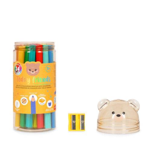 LEGAMI Set mit 24 Farbstiften "Teddy Friends" – Bild 2