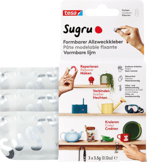 Kleber Sugru weiss 3x3.5g