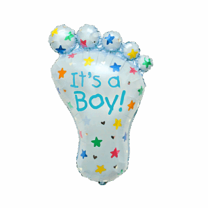 Folienballon Baby Fuss Junge