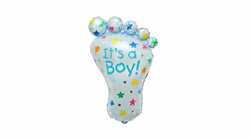 Folienballon Baby Fuss Junge