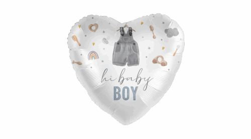 Folienballon Herz Baby Boy