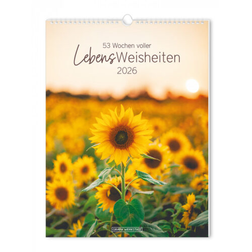 Wochenkalender 2026 LebensWeisheiten