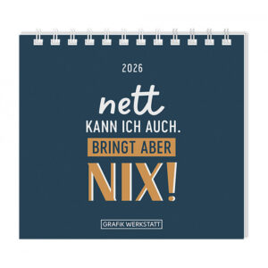 Mini-Kalender 2026 Nett kann ich auch