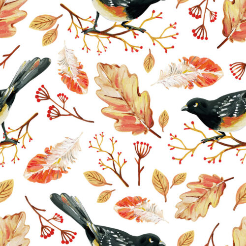 Servietten Autum birds 33x33cm