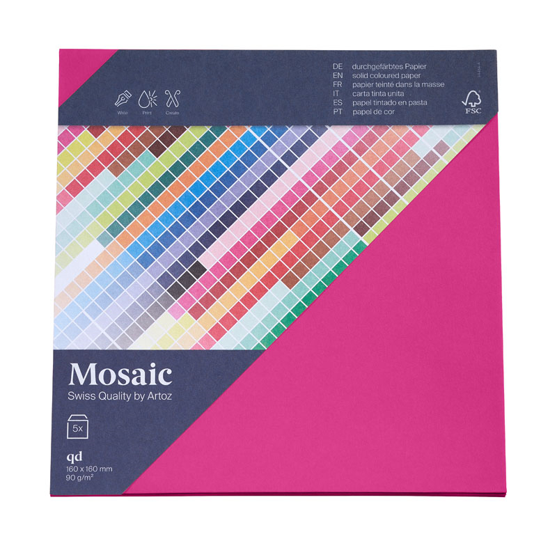 Artoz Pkg 5 Kuverts qd fuchsia