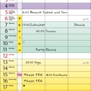 Farbenspiel - Planer für 2