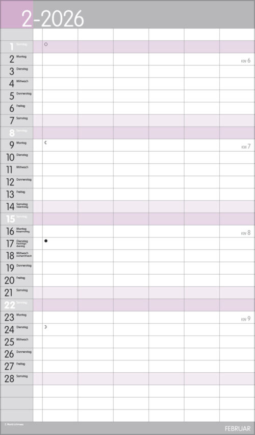XL Familienplaner Pastell – Bild 2