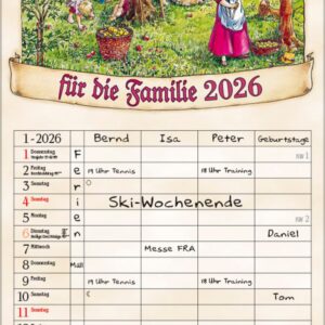 Bauernkalender für die Familie