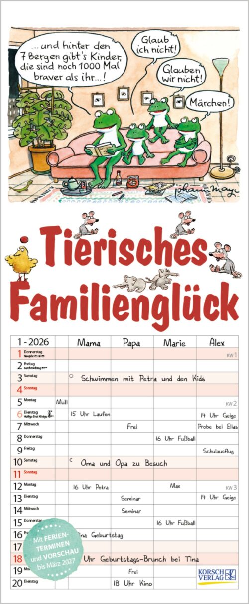 Tierisches Familienglück