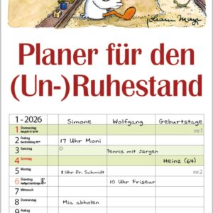 Planer für den (Un-)Ruhestand