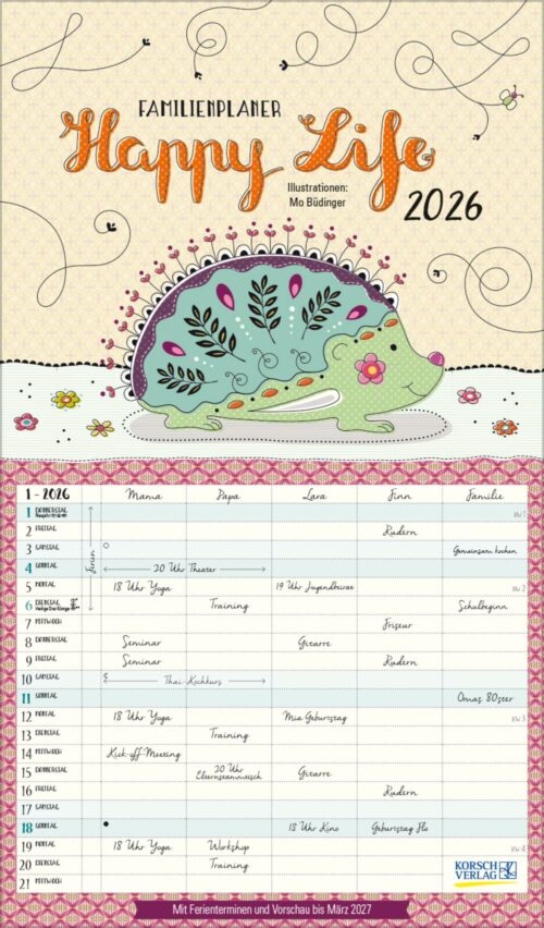 Familienplaner Happy Life