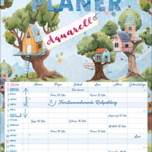 Familienplaner Aquarell