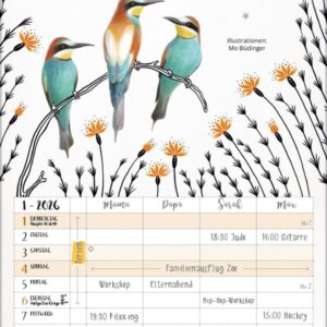 Familienplaner Pretty Birds