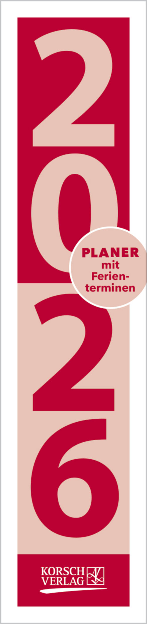 Streifenplaner Compact Rot