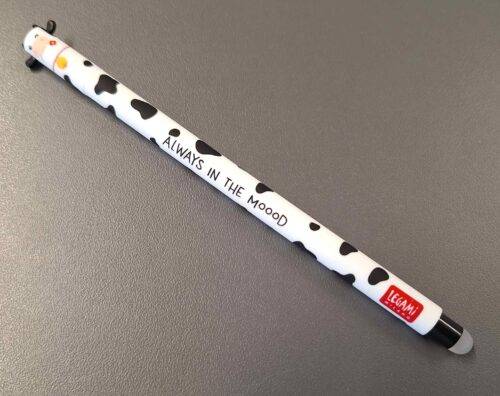 LEGAMI ERASABLE PEN - COW - BLACK