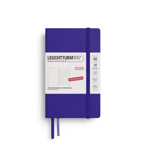 Wochenkalender Pocket A6 Pocket 2026 ink