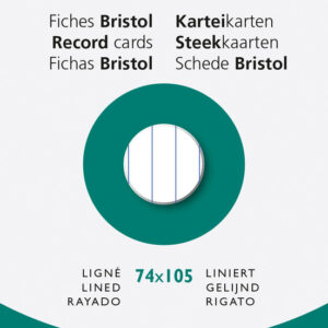 Karteikarten A7 lin.weiss100St