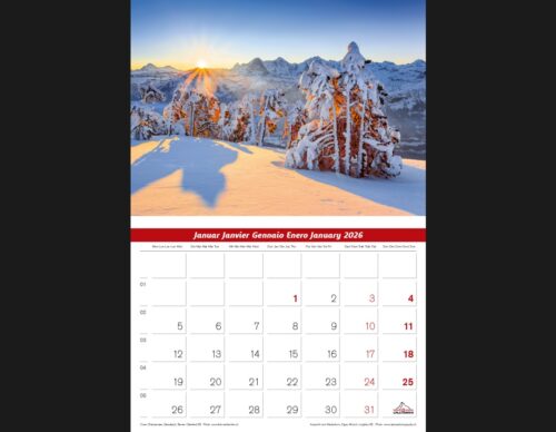 Kalender Berner Oberland 2026 – Bild 2