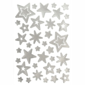 Sticker silber Sterne