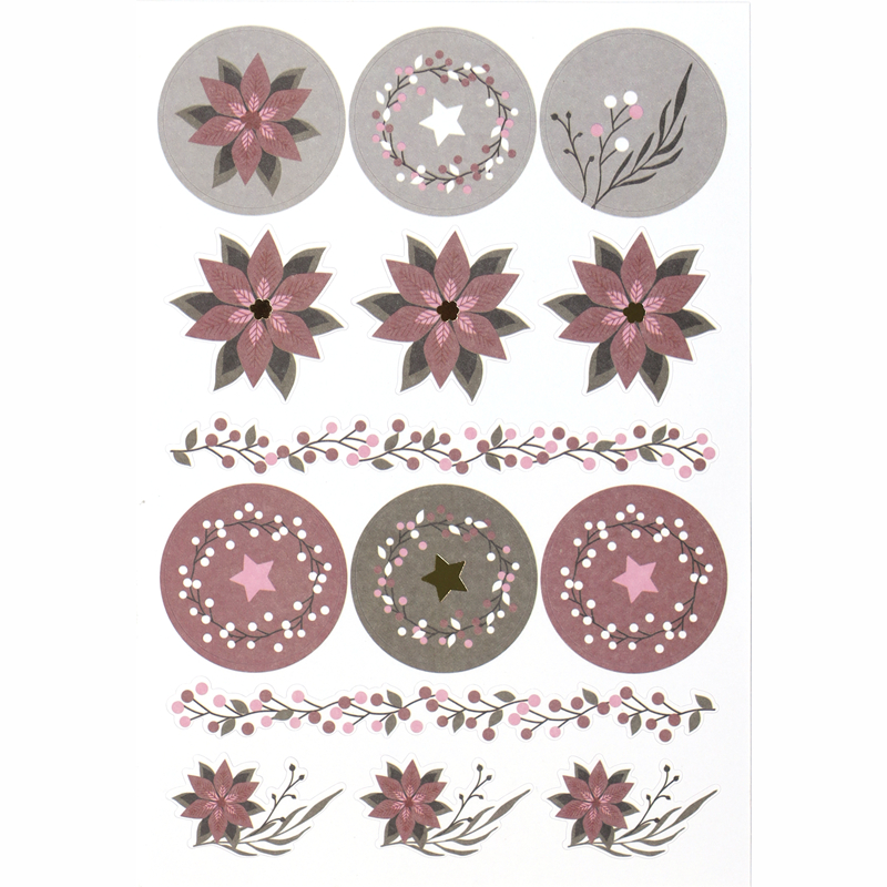 Sticker Weihnachtsblumen