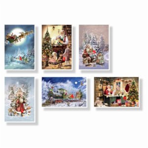 Adventskalender-Karte Weihnachtsmann