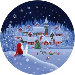 Adventskalender leuchtenes Städtchen