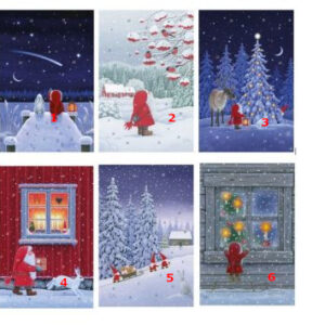 Adventskalender-Karte GOD JUL