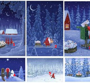 Adventskal-Karten GOD JUL II
