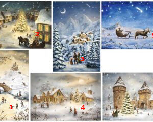 Adventskalender-Karte