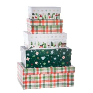 Geschenktaschen Karo grün