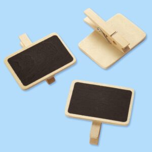 Schultafel 5x3x5cm auf Holzklammer