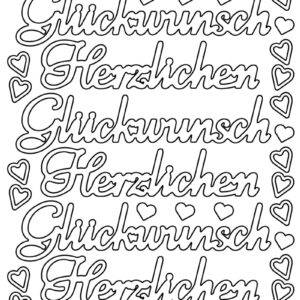 Sticker Herzlichen Glückwunsch gold