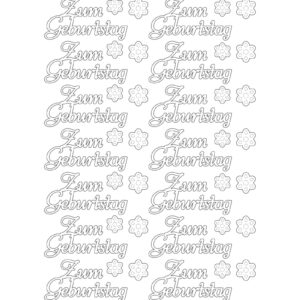 Sticker zum Geburtstag gold