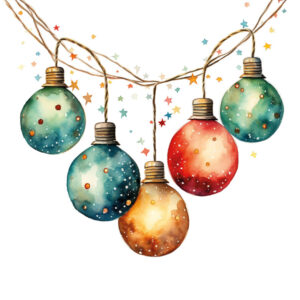 WH-Servietten winter garland 33x33cm