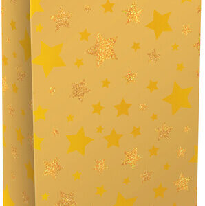W'Flaschentasche Shimmer Stars gold