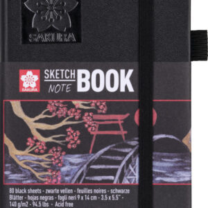 Skizzenbuch 9x14cm schwarz