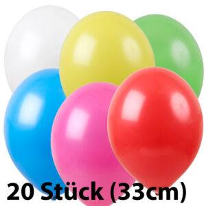 Ballone bunt gemischt 33cm 20Stk